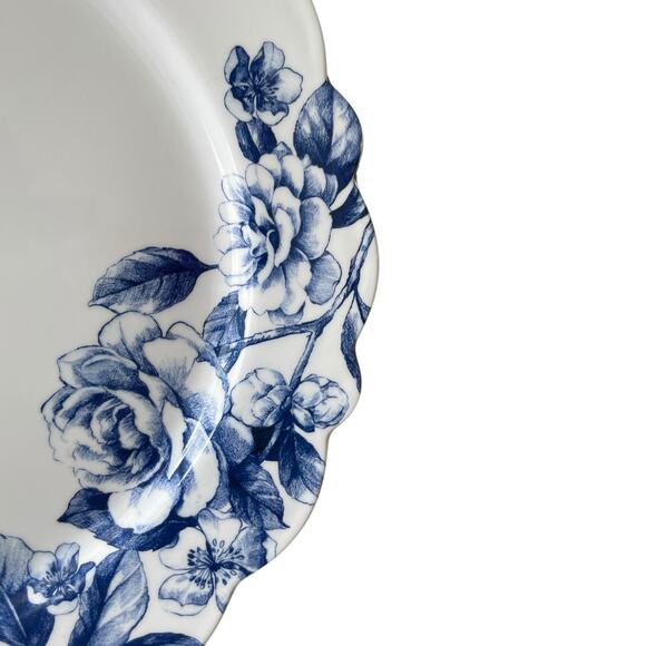 Rachel Ashwell Farmhouse Blue Floral Melamine Salad Plates 9in Set of 4 NEW - Picture 6 of 15